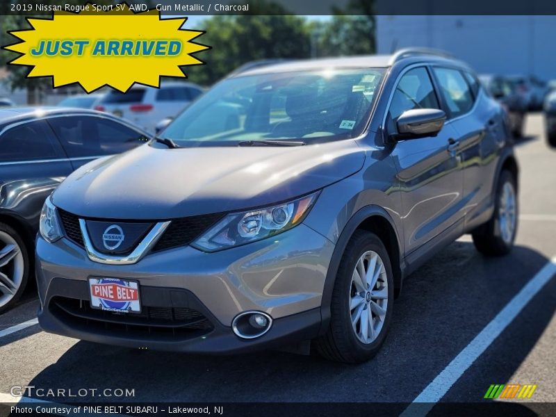 Gun Metallic / Charcoal 2019 Nissan Rogue Sport SV AWD