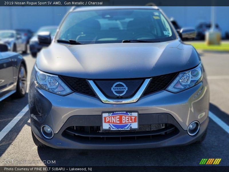 Gun Metallic / Charcoal 2019 Nissan Rogue Sport SV AWD