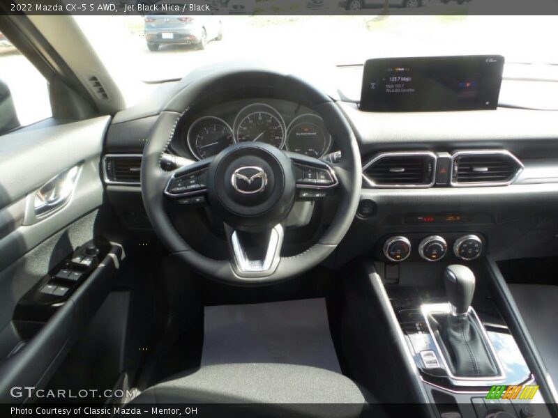 Jet Black Mica / Black 2022 Mazda CX-5 S AWD