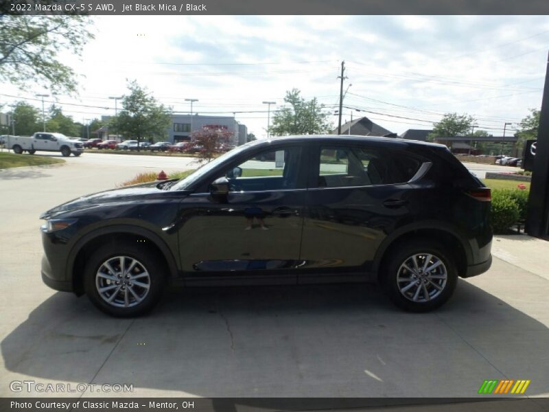 Jet Black Mica / Black 2022 Mazda CX-5 S AWD