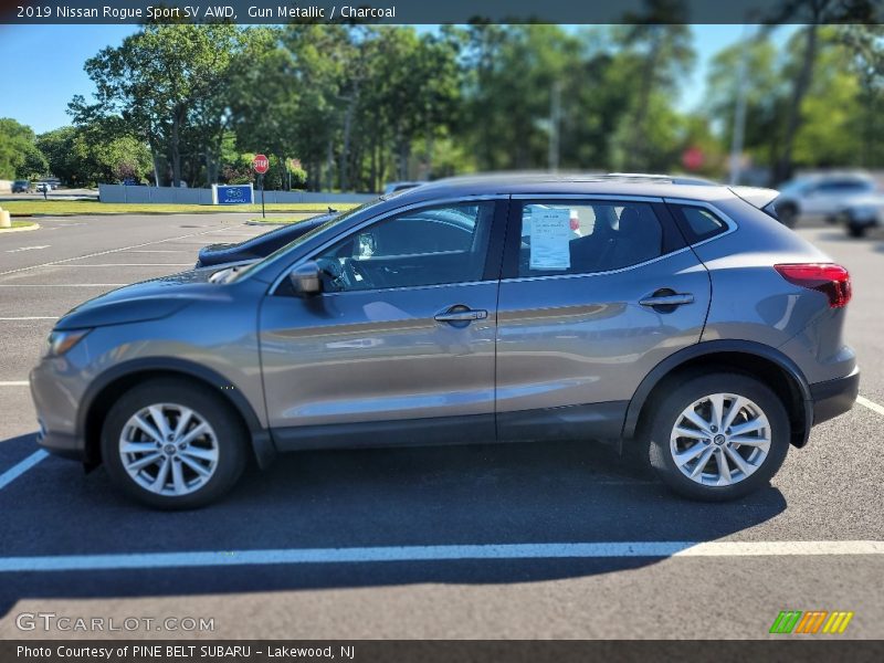 Gun Metallic / Charcoal 2019 Nissan Rogue Sport SV AWD