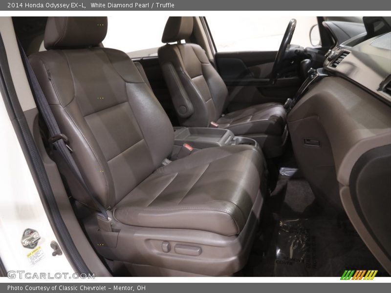 White Diamond Pearl / Truffle 2014 Honda Odyssey EX-L