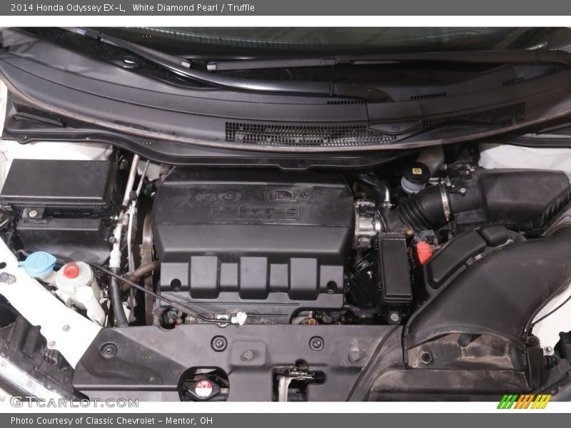 White Diamond Pearl / Truffle 2014 Honda Odyssey EX-L