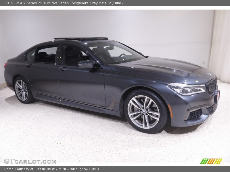 Singapore Gray Metallic / Black 2019 BMW 7 Series 750i xDrive Sedan