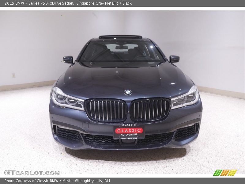 Singapore Gray Metallic / Black 2019 BMW 7 Series 750i xDrive Sedan