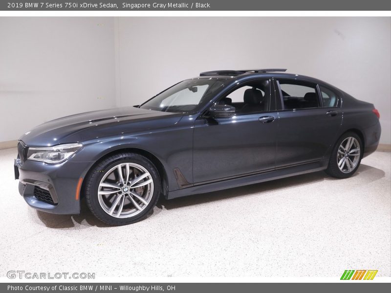 Singapore Gray Metallic / Black 2019 BMW 7 Series 750i xDrive Sedan