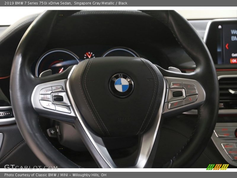 Singapore Gray Metallic / Black 2019 BMW 7 Series 750i xDrive Sedan
