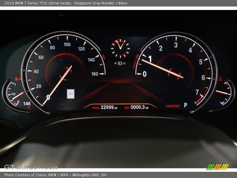 Singapore Gray Metallic / Black 2019 BMW 7 Series 750i xDrive Sedan