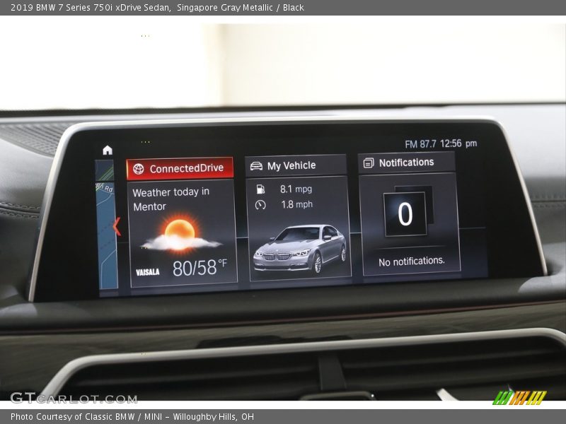 Singapore Gray Metallic / Black 2019 BMW 7 Series 750i xDrive Sedan