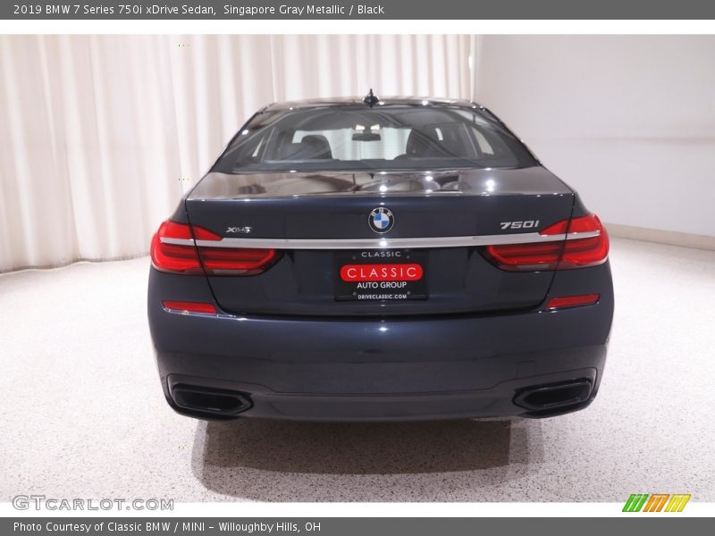 Singapore Gray Metallic / Black 2019 BMW 7 Series 750i xDrive Sedan