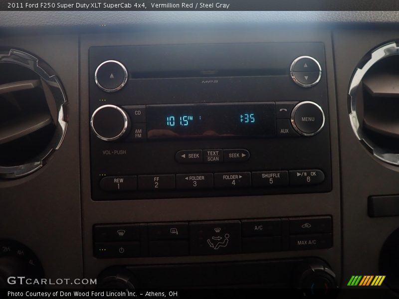 Vermillion Red / Steel Gray 2011 Ford F250 Super Duty XLT SuperCab 4x4