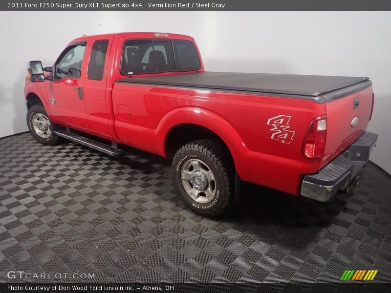Vermillion Red / Steel Gray 2011 Ford F250 Super Duty XLT SuperCab 4x4