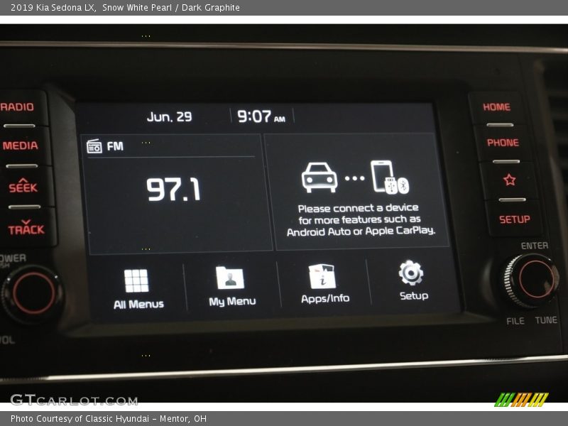 Snow White Pearl / Dark Graphite 2019 Kia Sedona LX