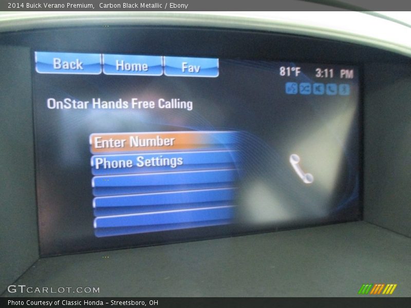Carbon Black Metallic / Ebony 2014 Buick Verano Premium