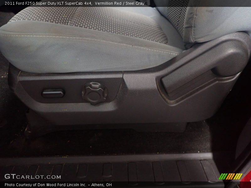 Vermillion Red / Steel Gray 2011 Ford F250 Super Duty XLT SuperCab 4x4