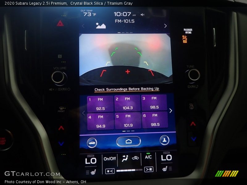 Crystal Black Silica / Titanium Gray 2020 Subaru Legacy 2.5i Premium