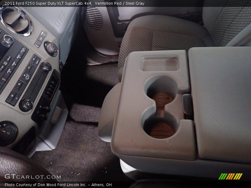 Vermillion Red / Steel Gray 2011 Ford F250 Super Duty XLT SuperCab 4x4