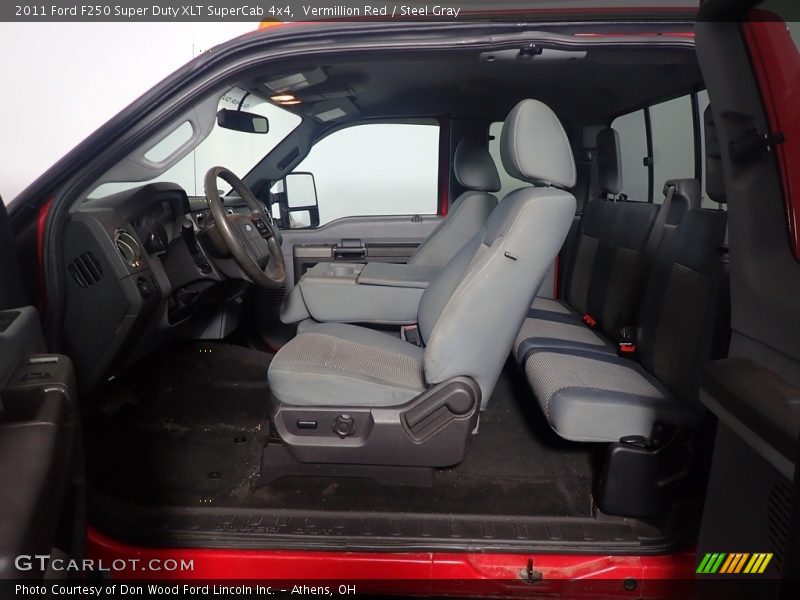 Vermillion Red / Steel Gray 2011 Ford F250 Super Duty XLT SuperCab 4x4