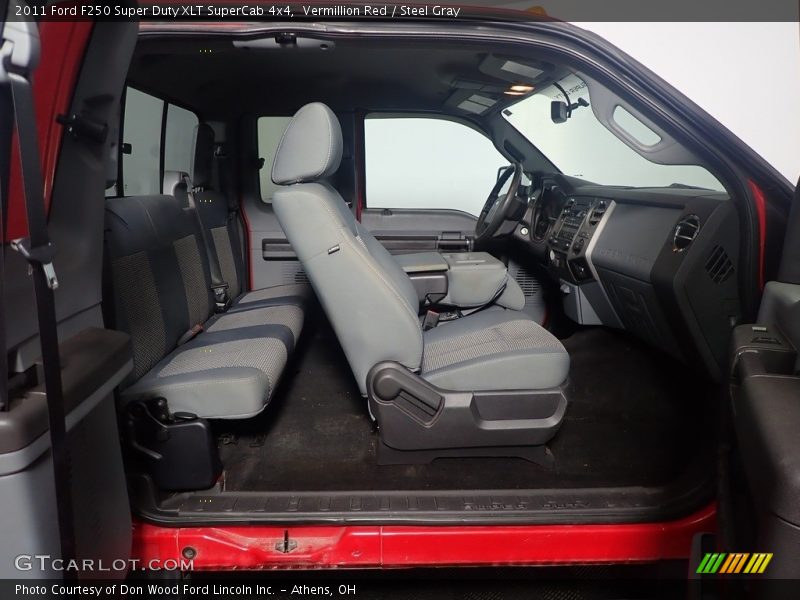 Vermillion Red / Steel Gray 2011 Ford F250 Super Duty XLT SuperCab 4x4