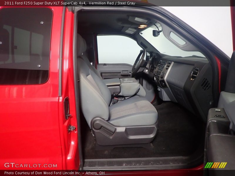 Vermillion Red / Steel Gray 2011 Ford F250 Super Duty XLT SuperCab 4x4