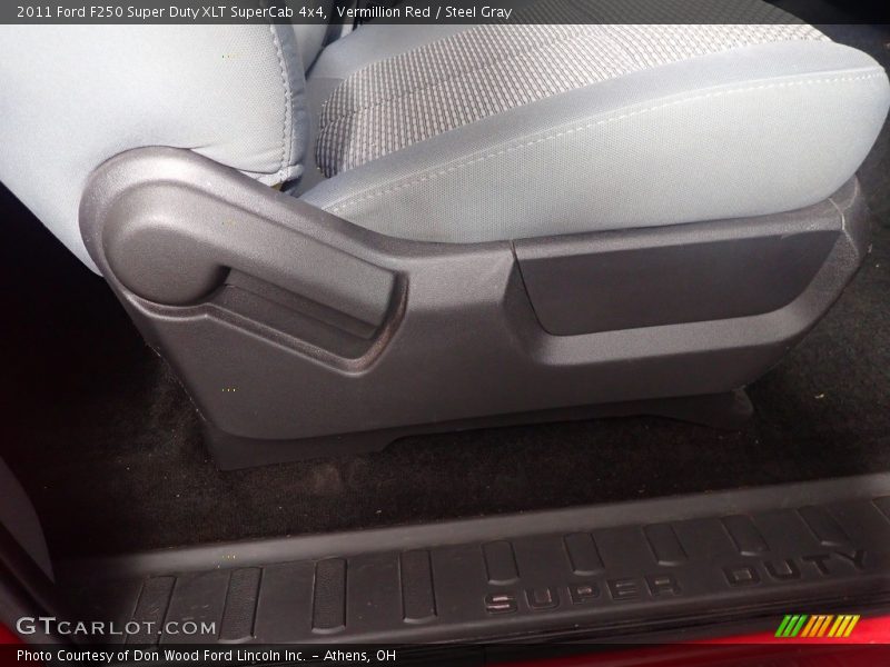 Vermillion Red / Steel Gray 2011 Ford F250 Super Duty XLT SuperCab 4x4