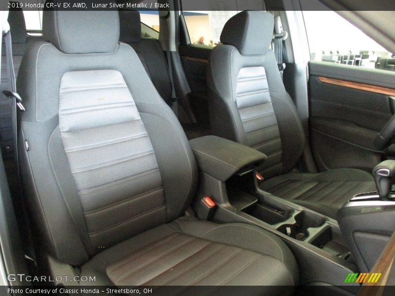 Lunar Silver Metallic / Black 2019 Honda CR-V EX AWD