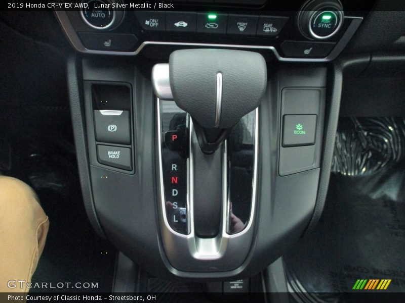 Lunar Silver Metallic / Black 2019 Honda CR-V EX AWD