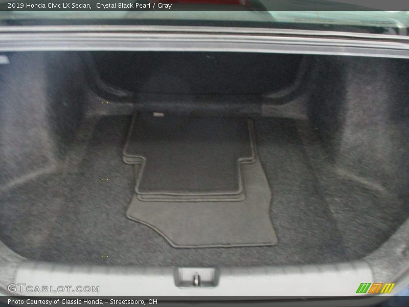 Crystal Black Pearl / Gray 2019 Honda Civic LX Sedan