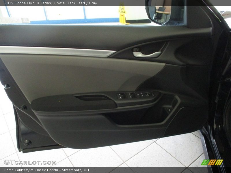 Crystal Black Pearl / Gray 2019 Honda Civic LX Sedan