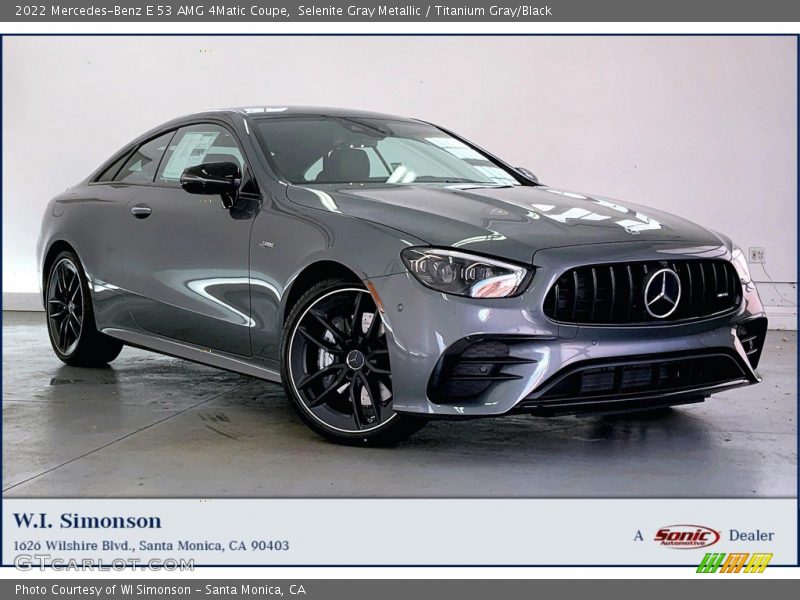 Selenite Gray Metallic / Titanium Gray/Black 2022 Mercedes-Benz E 53 AMG 4Matic Coupe