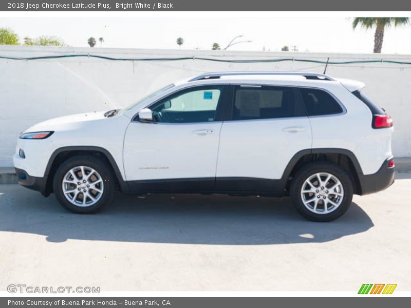 Bright White / Black 2018 Jeep Cherokee Latitude Plus