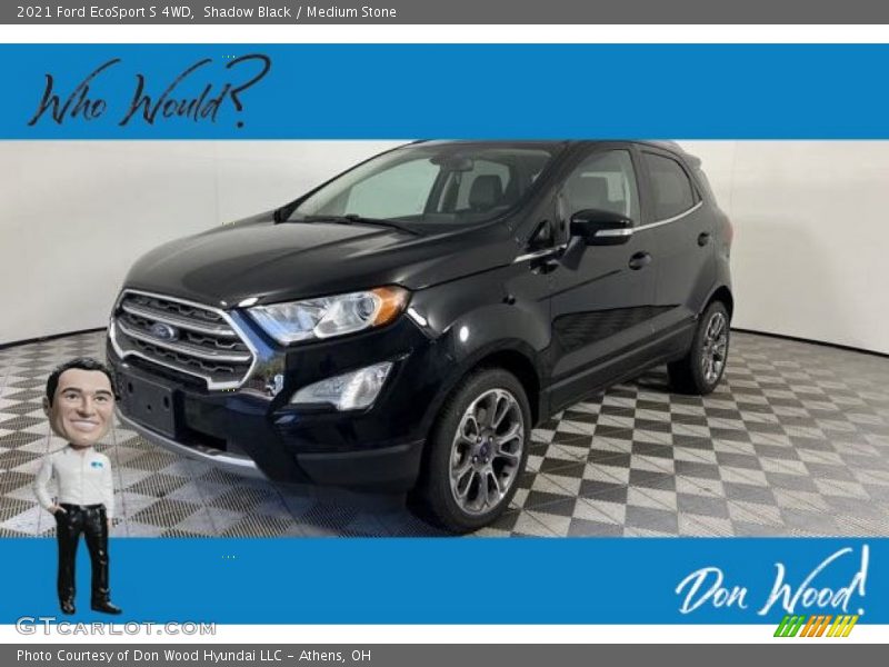 Shadow Black / Medium Stone 2021 Ford EcoSport S 4WD