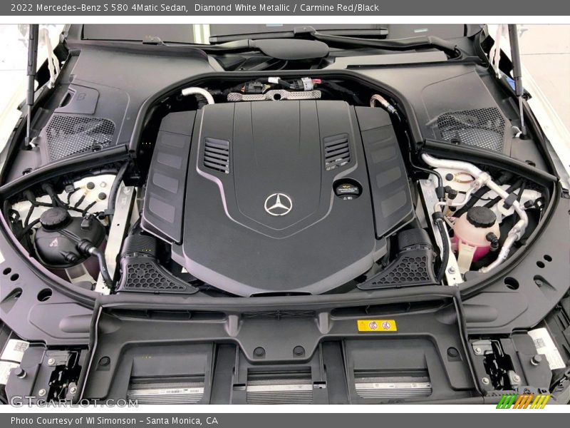  2022 S 580 4Matic Sedan Engine - 4.0 Liter DI biturbo DOHC 32-Valve VVT V8