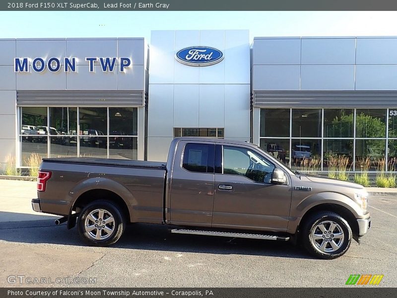 Lead Foot / Earth Gray 2018 Ford F150 XLT SuperCab