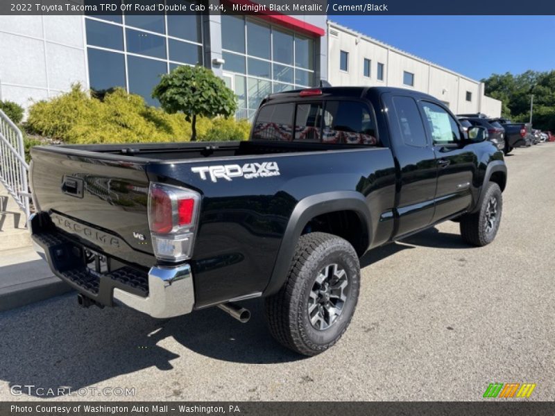 Midnight Black Metallic / Cement/Black 2022 Toyota Tacoma TRD Off Road Double Cab 4x4