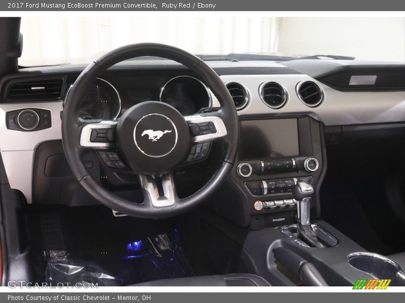 Ruby Red / Ebony 2017 Ford Mustang EcoBoost Premium Convertible