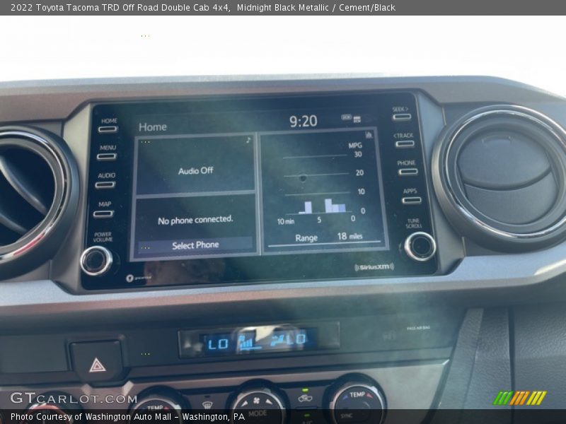 Midnight Black Metallic / Cement/Black 2022 Toyota Tacoma TRD Off Road Double Cab 4x4