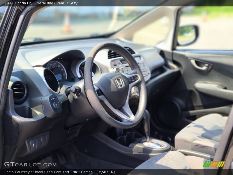 Crystal Black Pearl / Gray 2012 Honda Fit