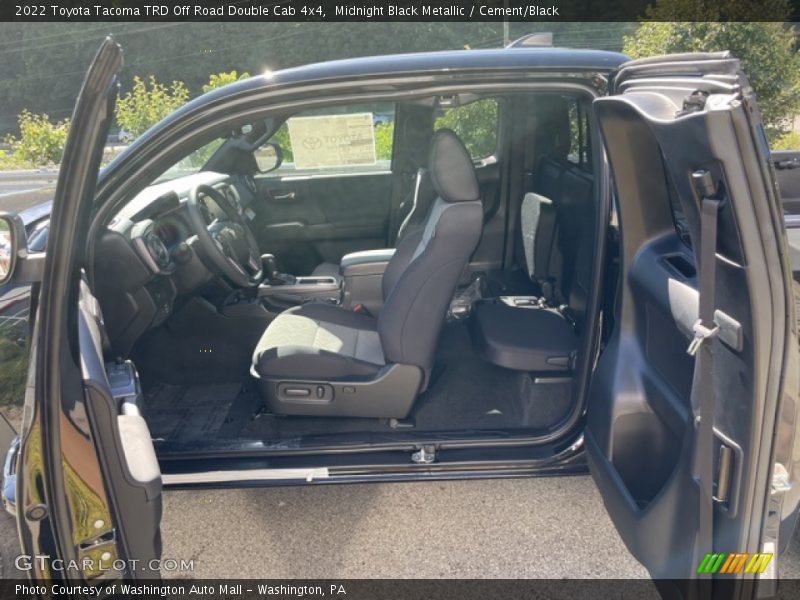Midnight Black Metallic / Cement/Black 2022 Toyota Tacoma TRD Off Road Double Cab 4x4