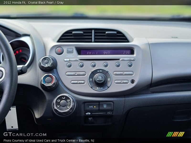 Crystal Black Pearl / Gray 2012 Honda Fit