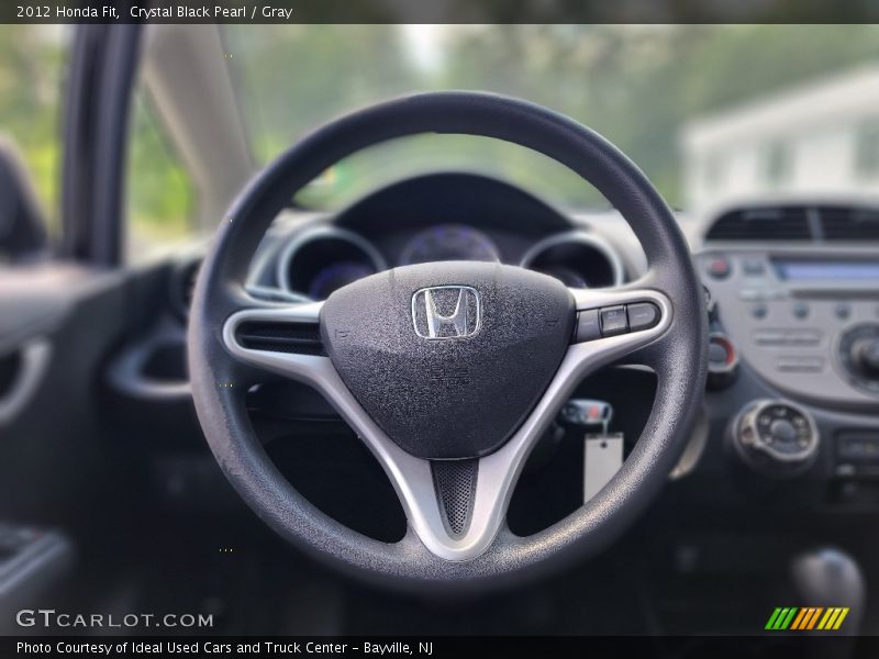 Crystal Black Pearl / Gray 2012 Honda Fit