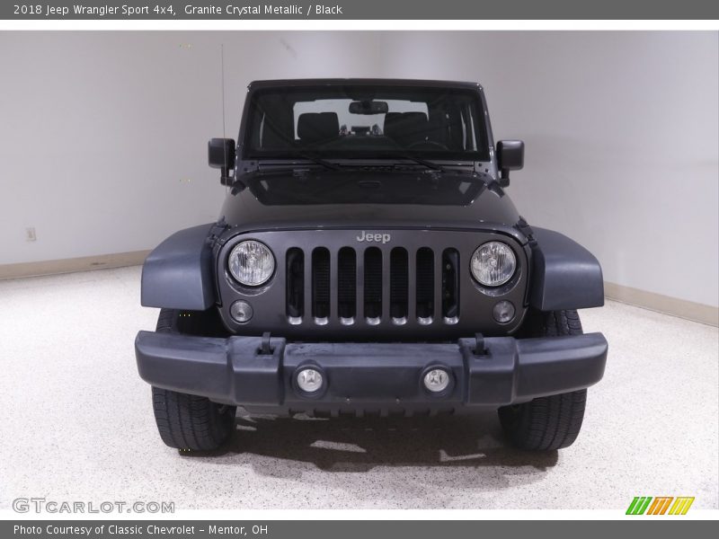 Granite Crystal Metallic / Black 2018 Jeep Wrangler Sport 4x4