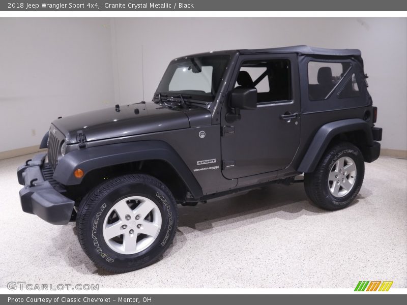 Granite Crystal Metallic / Black 2018 Jeep Wrangler Sport 4x4
