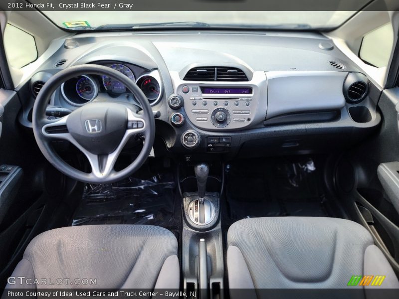 Crystal Black Pearl / Gray 2012 Honda Fit