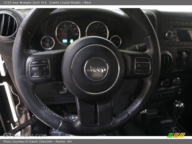 Granite Crystal Metallic / Black 2018 Jeep Wrangler Sport 4x4