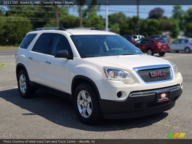 Summit White / Ebony 2011 GMC Acadia SL AWD