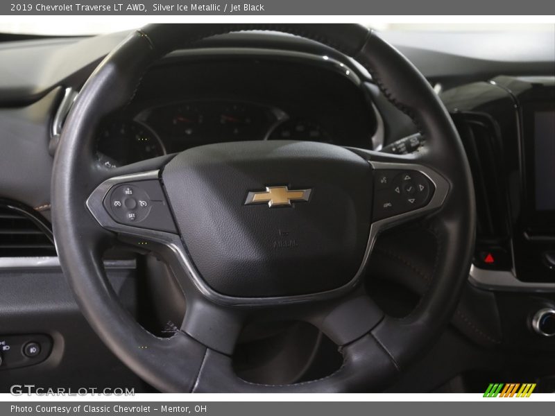 Silver Ice Metallic / Jet Black 2019 Chevrolet Traverse LT AWD