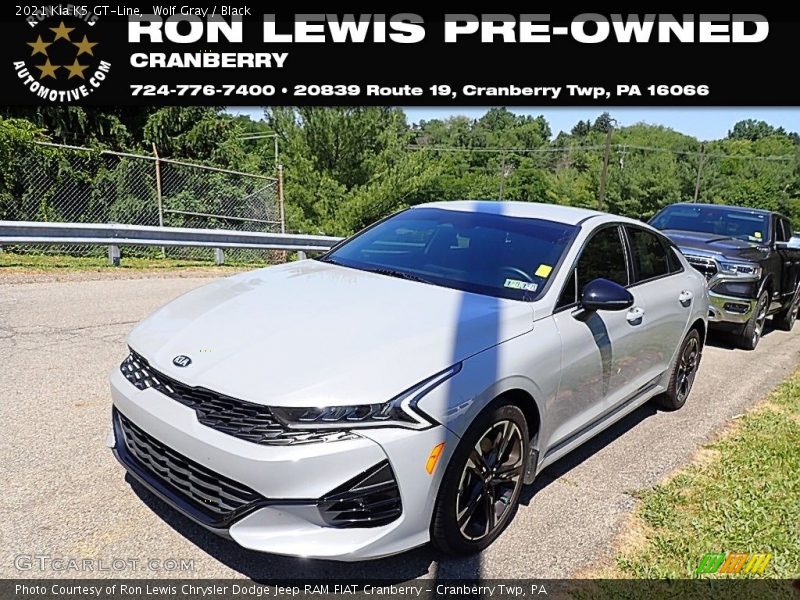 Wolf Gray / Black 2021 Kia K5 GT-Line