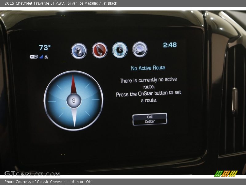 Silver Ice Metallic / Jet Black 2019 Chevrolet Traverse LT AWD