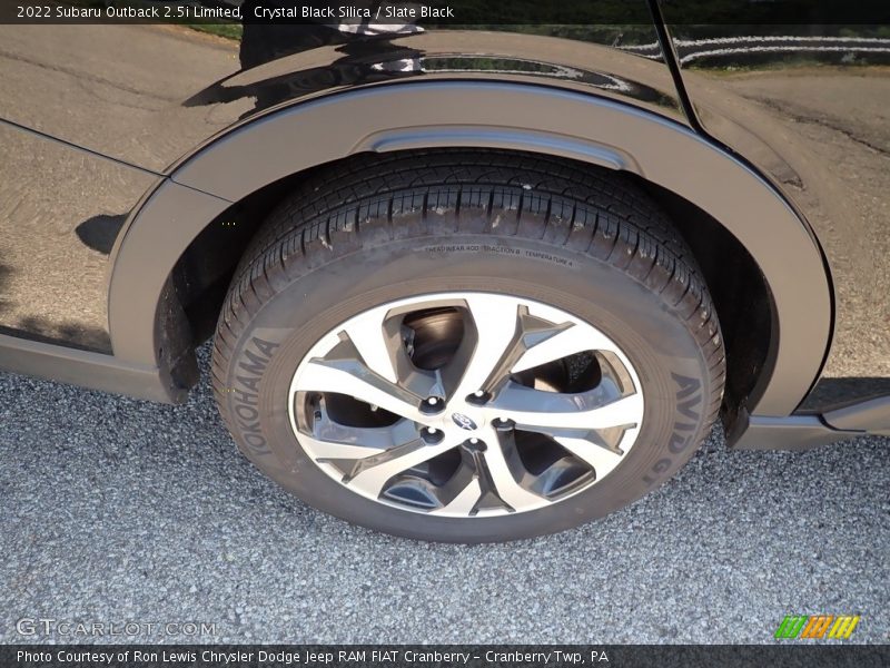 Crystal Black Silica / Slate Black 2022 Subaru Outback 2.5i Limited